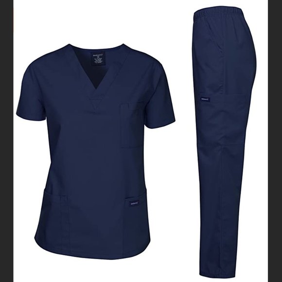 Dagacci Navy Scrub Pants Medium (2 pair) - Picture 1 of 4